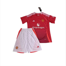 KIDS  Manchester United home  Football Jersey  2425