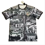 Mens Japan Jingdong City Edition Black Soccer Jersey  2425