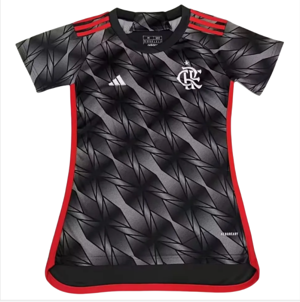 Womens  Flamengo second third away  Jersey 2425
