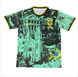 Mens Brazil  special edition soccer jersey  blue green 2425