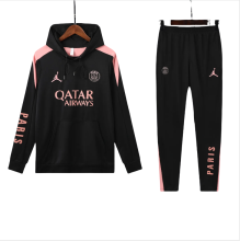 Mens full-pull hat PSG black Training Suit  2425