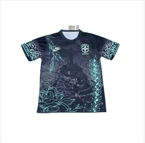 Mens Brazil  Special Edition Black soccer jersey 2425