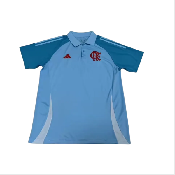Mens  Flamengo  Goalkeeper Lake blue POLO Jersey2425