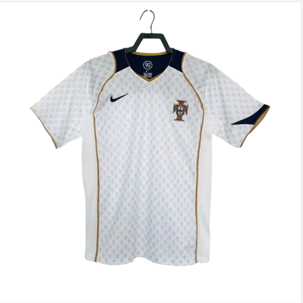 Retro Mens Portugal  away Soccer Jersey 2004