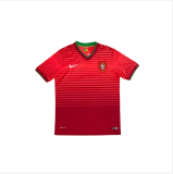 Retro Mens Portugal  home Soccer Jersey 2014