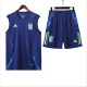 Mens Italy vest  short training soccer jerseys blue 2425