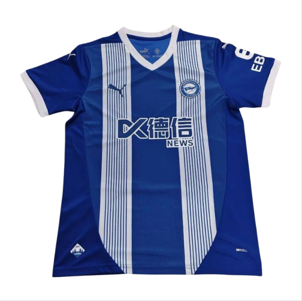 Mens Deportivo Alaves home  soccer jersey 2425