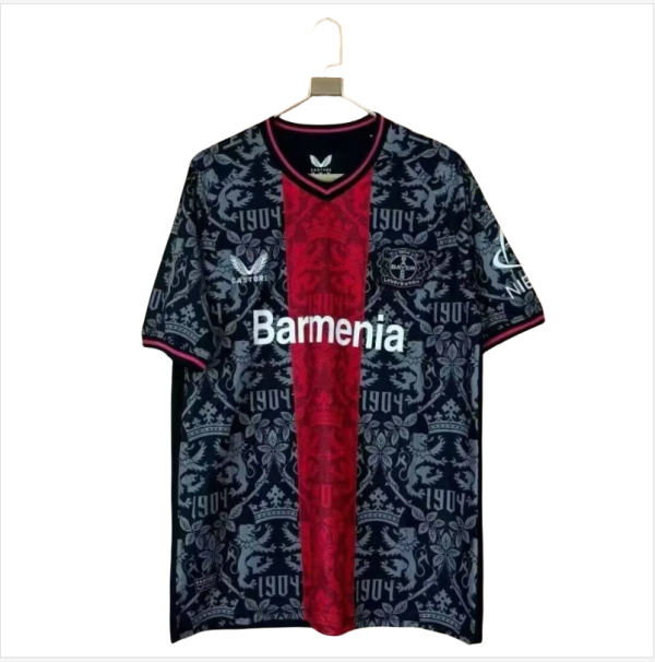 Mens Leverkusen special edition black  soccer jersey  2425