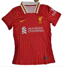 Woman soccer jerseys for men Liverpool home  2024/25