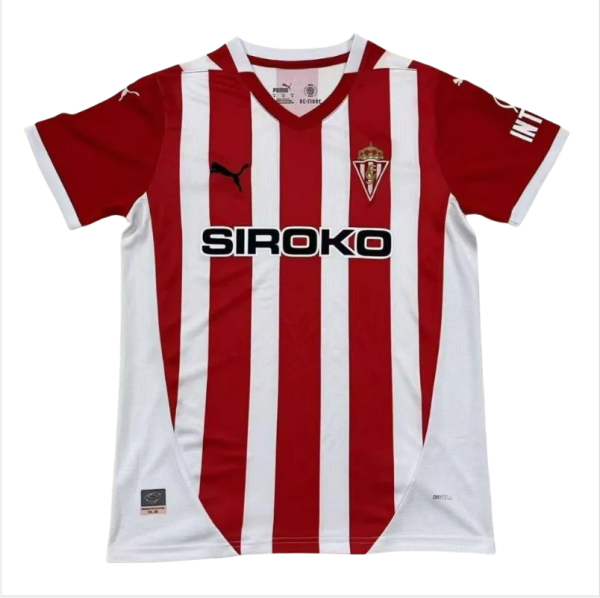 Men Jerseys  soccer  Sporting Gijon Home 2425