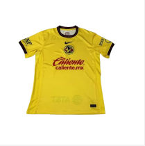 Mens  Club America  home Soccer Jersey yellow 2425