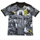 Mens Brazil black gray Jesus special edition soccer jersey 2425