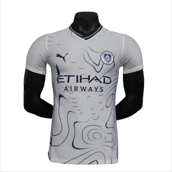 wholesale soccer jersey Mens Manchester City away Jersey Player version 2024/25