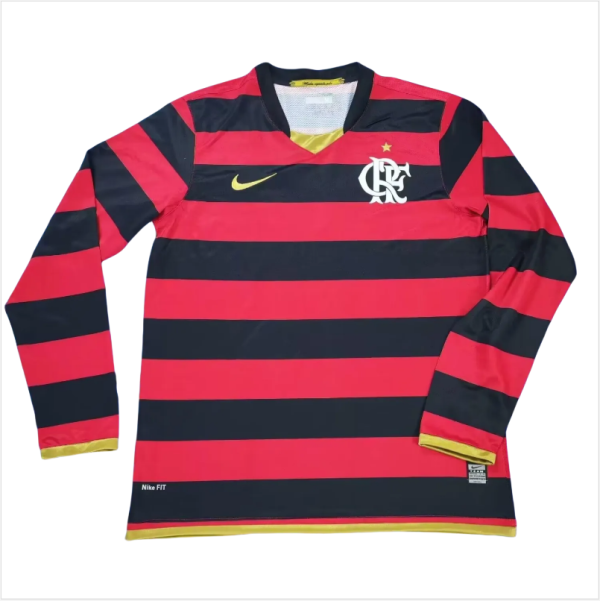 Mens  Flamengo 2008 home long  RETRO