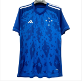 Mens Cruzeiro home jersey sky blue soccer   2425