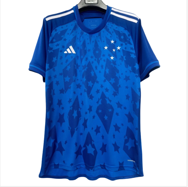 Mens Cruzeiro home jersey sky blue soccer   2425