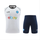 Mens Napoli white Vest short training 2024/25