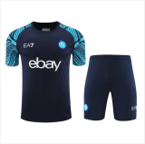 soccer jersey fabric Mens Napoli blue  short training 2024/25