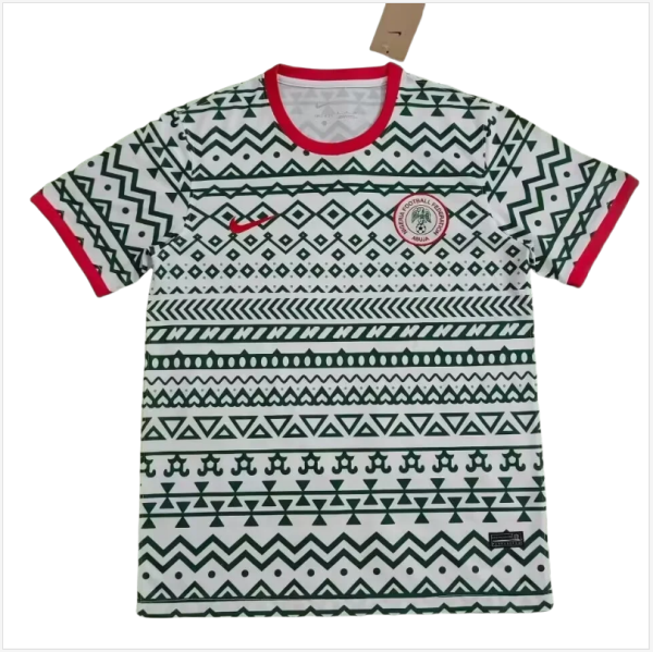 Mens Nigeria  green and white Soccer Jersey  2024/25