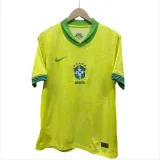 Mens Brazil yellow Soccer Jersey  2023/24