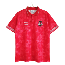 Retro  Wales Home Jersey Mens1990/92