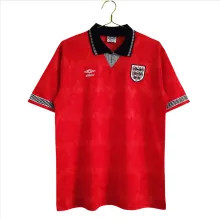 Retro   England   Away  Jersey Mens1990