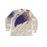 MensJersey JapanLong Sleeve Retro White 1995