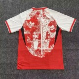Mens Japan Dragon Ball Round Neck Red 2526