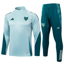 Mens  Cruzeiro Light blue   half-pull Suit 2025-26