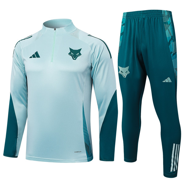 Mens  Cruzeiro Light blue   half-pull Suit 2025-26