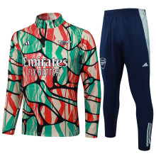 Mens  Half-pull Arsenal Red Green Training suit-  2425