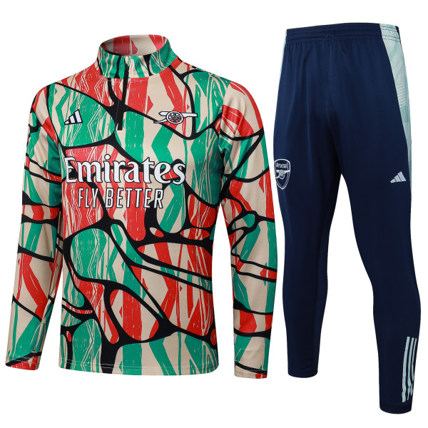 Mens  Half-pull Arsenal Red Green Training suit-  2425