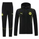 Mens Dortmund Black Hoodie Set 2024