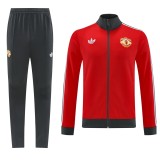 Mens Manchester United New 2024 Training Suit Men red Jersey
