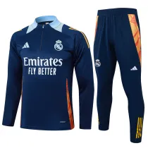 Mens  Real Madrid half-pull  Royal blue suit 2425