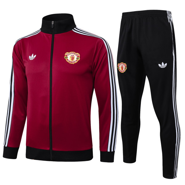 Mens Manchester United New   Red  Training Suit  Jersey 2425