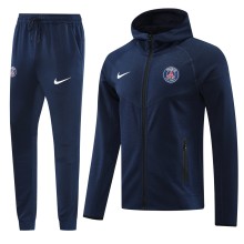 Mens Paris/PSG New Royal Blue  Hoodie Kit Jersey  2024