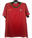 Retro Mens Portugal  home Soccer Jersey 2004