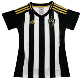 Womens  Atletico Mineiro Jersey Home Black and White 2526