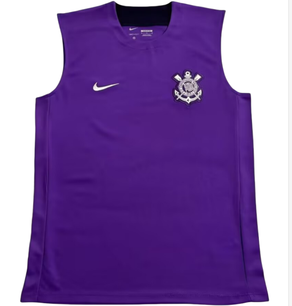Mens Corinthians training suit purple Jersey vest 2526
