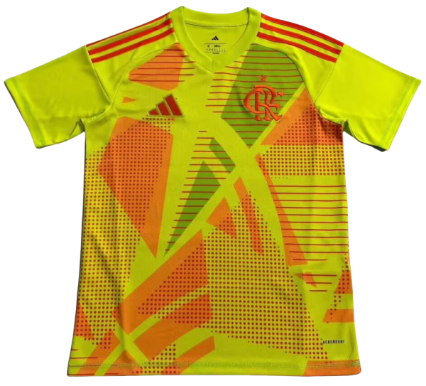 Mens Flamengo goalkeeper yellow  Jersey 2526