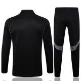 Real Madrid half-pull  black Training suit 2526