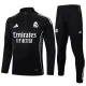 Real Madrid half-pull  black Training suit 2526  B2501#