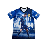 2025-26 Mens Real Madrid blue Special Edition Fans Training Shirts