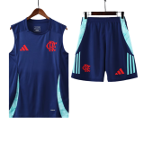 Mens Flamengo   short training soccer jerseys blue 2425