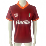 1983-84 Mens  Roma  home Retro soccer Jersey
