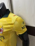 2025-26  Mens AC Milan Third away yellow  Player  Soccer Jersey