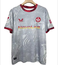 2025-26 Mens Kaiserslautern  light gray  away soccer jersey