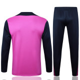 2025-26 Mens Barcelona Half Pull Tracksuit Light Blue
