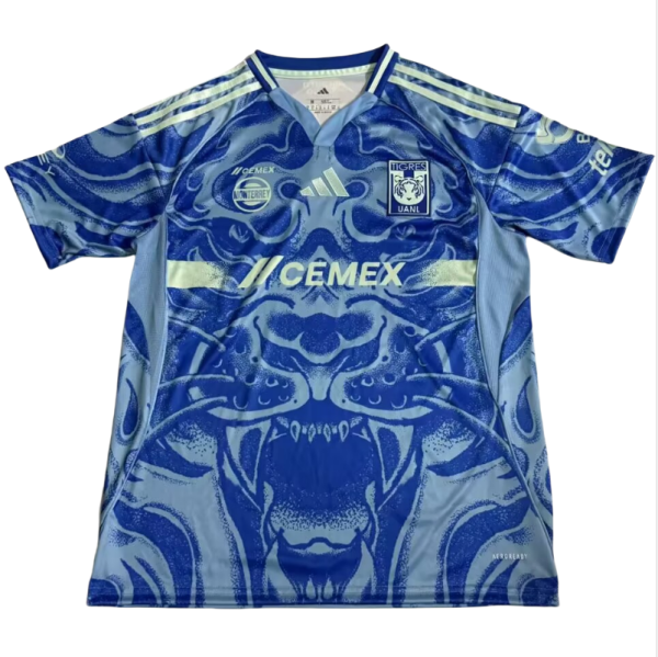 2025-26 Mens Tigres away blue  soccer jersey